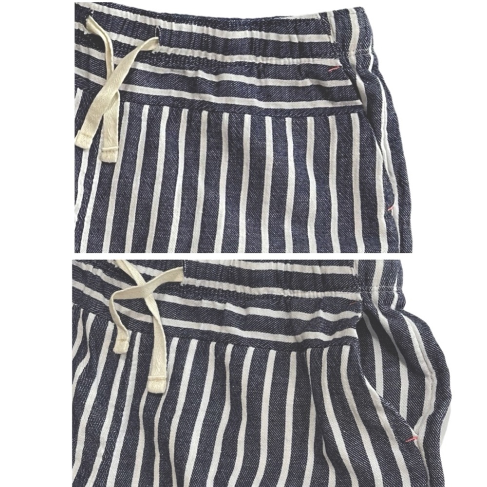 NWOT Girls Blue Sapphire Striped Drawstring Shorts - Picture 5 of 16